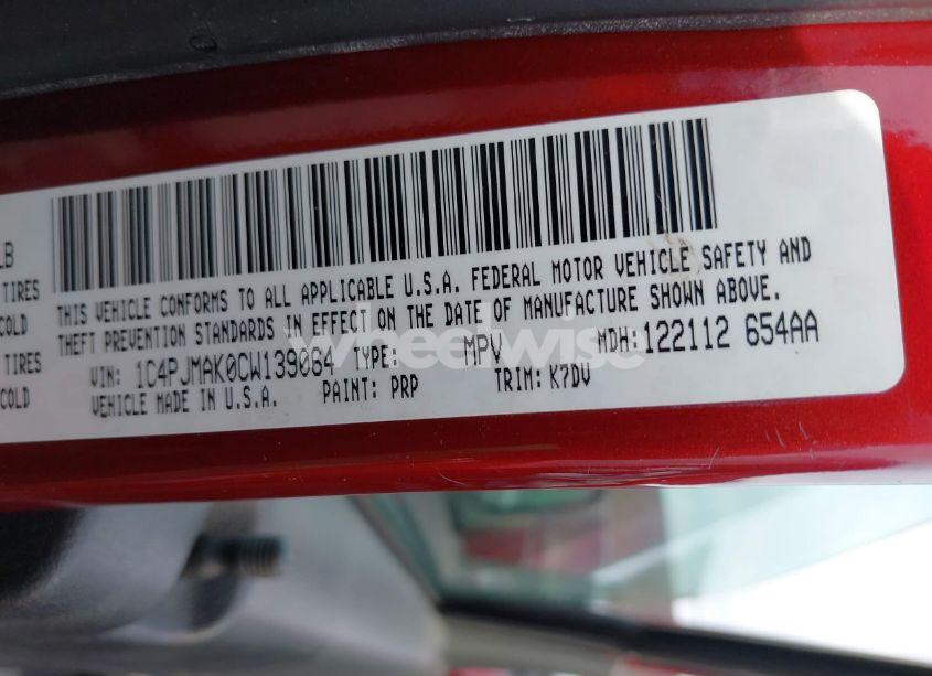 Photo 9 of 2012 Jeep Liberty SPORT (VIN 1C4PJMAK0CW139064)