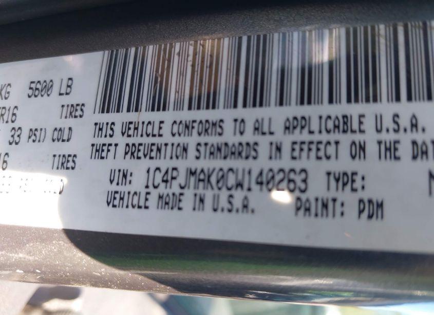 Photo 9 of 2012 Jeep Liberty SPORT (VIN 1C4PJMAK0CW140263)