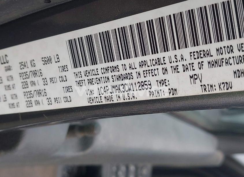 Photo 8 of 2012 Jeep Liberty SPORT (VIN 1C4PJMAK3CW112859)