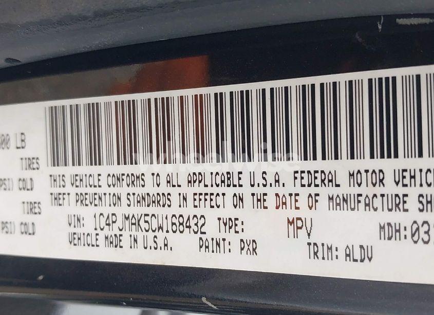 Photo 9 of 2012 Jeep Liberty SPORT (VIN 1C4PJMAK5CW168432)