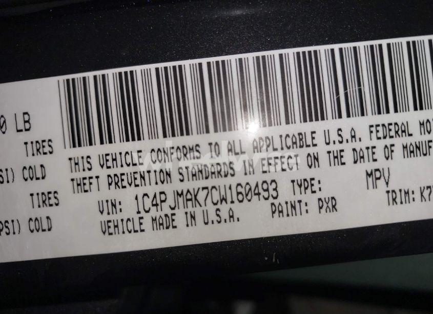 Photo 9 of 2012 Jeep Liberty SPORT (VIN 1C4PJMAK7CW160493)