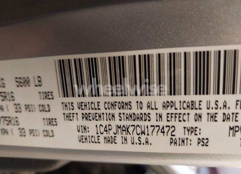 Photo 9 of 2012 Jeep Liberty SPORT (VIN 1C4PJMAK7CW177472)