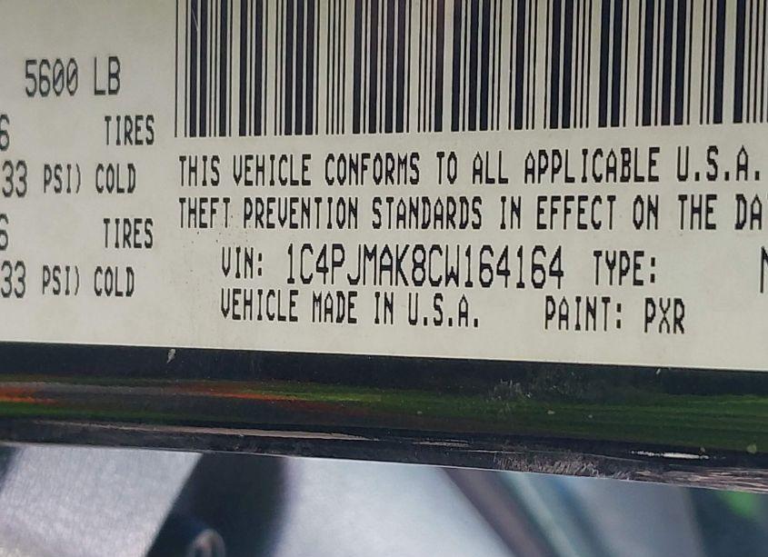 Photo 9 of 2012 Jeep Liberty SPORT (VIN 1C4PJMAK8CW164164)