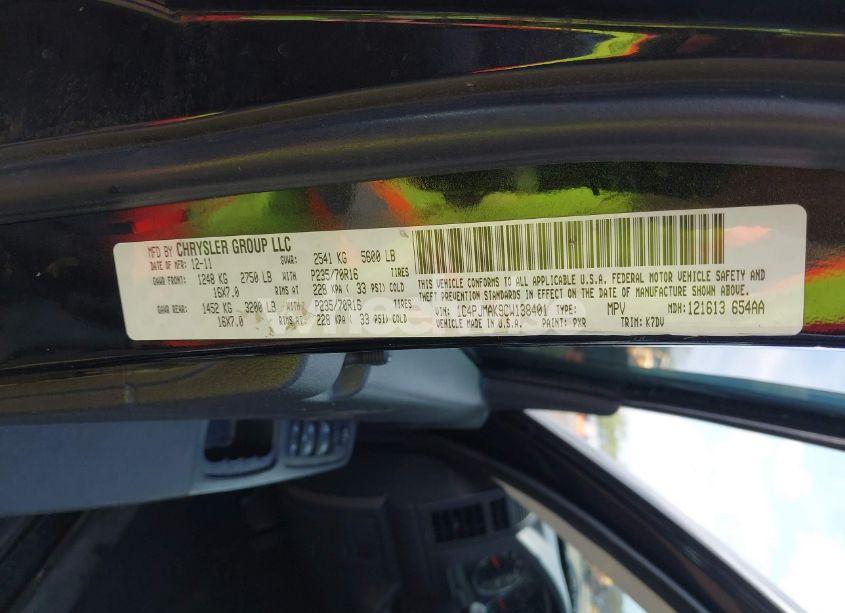 Photo 9 of 2012 Jeep Liberty SPORT (VIN 1C4PJMAK9CW138401)