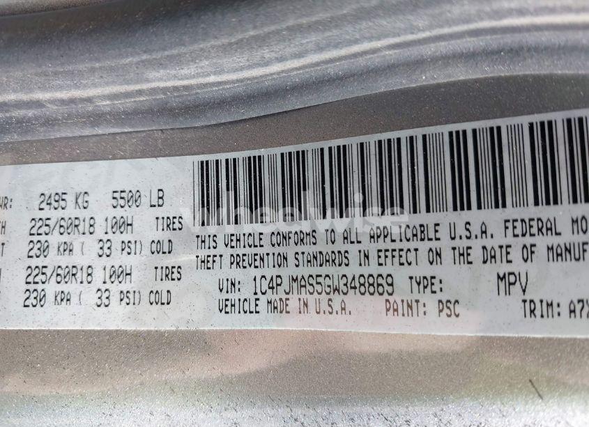 Photo 9 of 2016 Jeep Cherokee ALTITUDE (VIN 1C4PJMAS5GW348869)