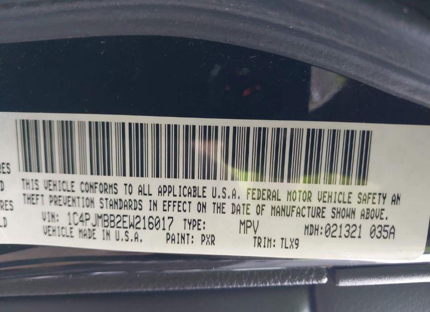 Photo 9 of 2014 Jeep Cherokee TRAILHAWK (VIN 1C4PJMBB2EW216017)