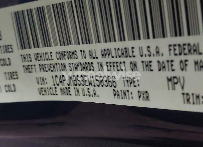 Photo 9 of 2014 Jeep Cherokee TRAILHAWK (VIN 1C4PJMBS3EW150366)