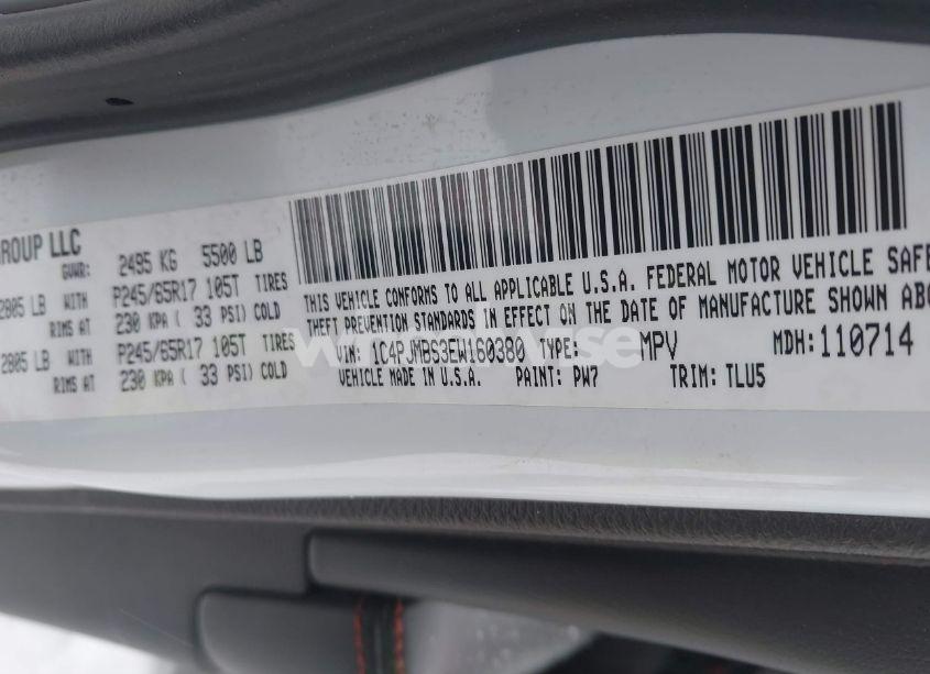 Photo 9 of 2014 Jeep Cherokee TRAILHAWK (VIN 1C4PJMBS3EW160380)