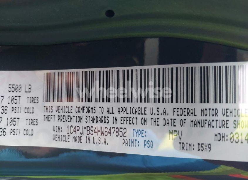 Photo 9 of 2017 Jeep Cherokee TRAILHAWK 4X4 (VIN 1C4PJMBS4HW647852)