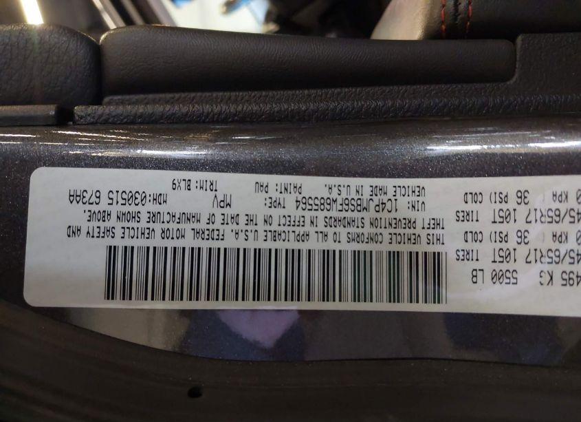 Photo 9 of 2015 Jeep Cherokee TRAILHAWK (VIN 1C4PJMBS6FW685564)