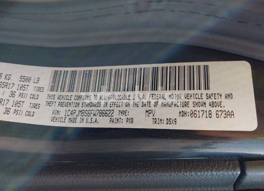 Photo 9 of 2015 Jeep Cherokee TRAILHAWK (VIN 1C4PJMBS6FW786622)