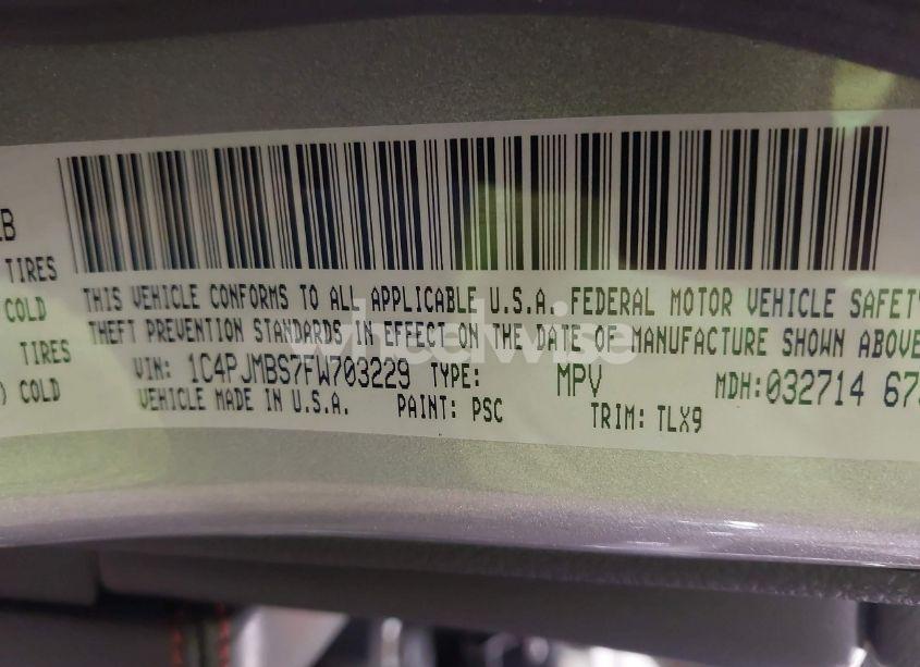 Photo 9 of 2015 Jeep Cherokee TRAILHAWK (VIN 1C4PJMBS7FW703229)