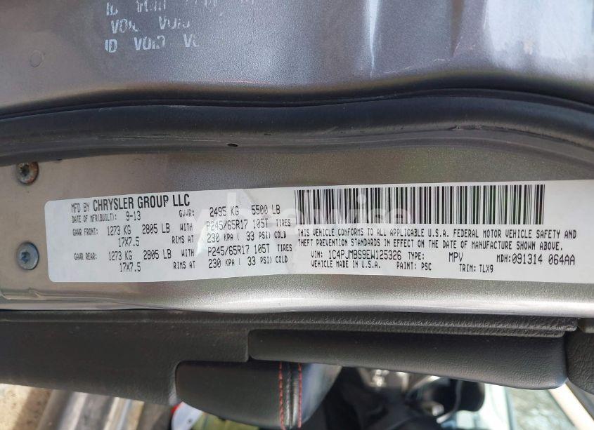 Photo 9 of 2014 Jeep Cherokee TRAILHAWK (VIN 1C4PJMBS9EW125326)