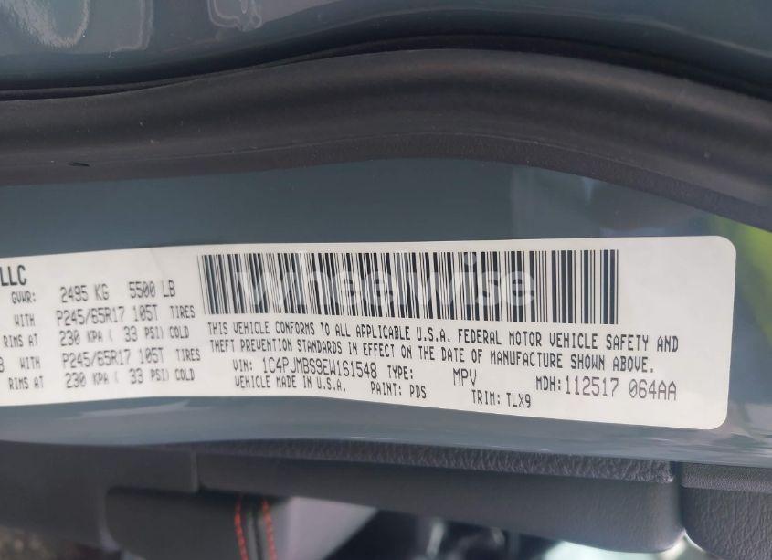 Photo 9 of 2014 Jeep Cherokee TRAILHAWK (VIN 1C4PJMBS9EW161548)