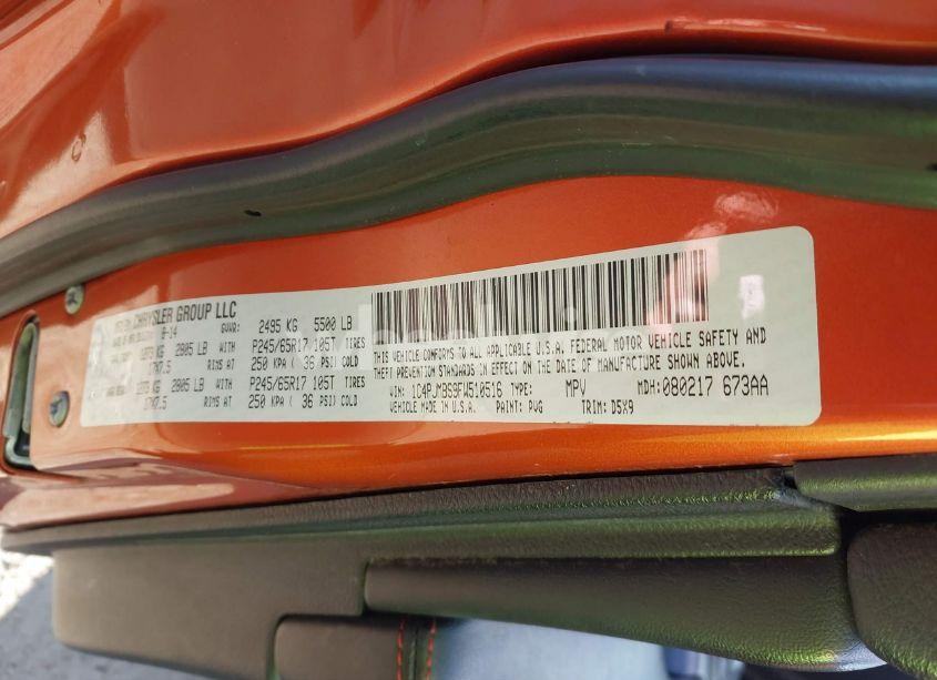 Photo 9 of 2015 Jeep Cherokee TRAILHAWK (VIN 1C4PJMBS9FW510516)