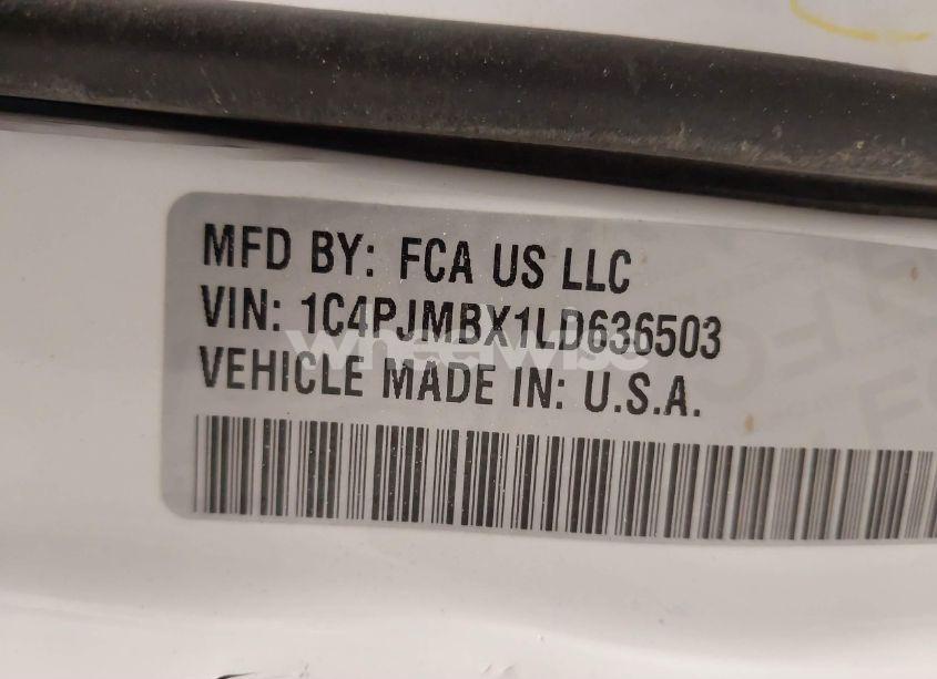 Photo 9 of 2020 Jeep Cherokee TRAILHAWK 4X4 (VIN 1C4PJMBX1LD636503)