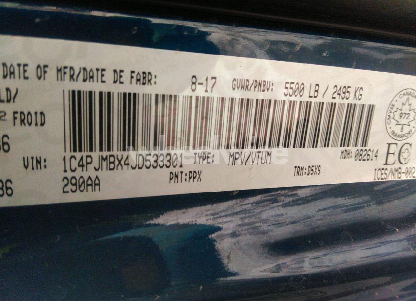 Photo 9 of 2018 Jeep Cherokee TRAILHAWK (VIN 1C4PJMBX4JD533301)