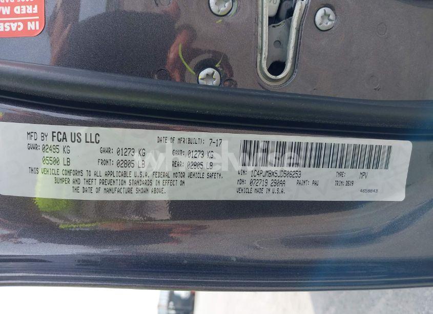 Photo 9 of 2018 Jeep Cherokee TRAILHAWK 4X4 (VIN 1C4PJMBX5JD506253)