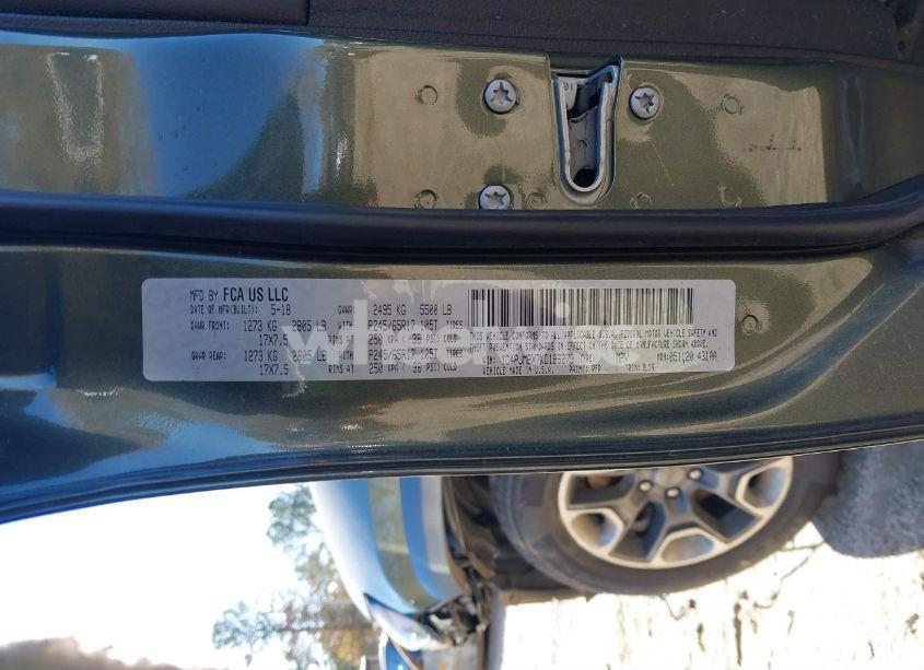 Photo 9 of 2019 Jeep Cherokee TRAILHAWK ELITE 4X4 (VIN 1C4PJMBX7KD186273)