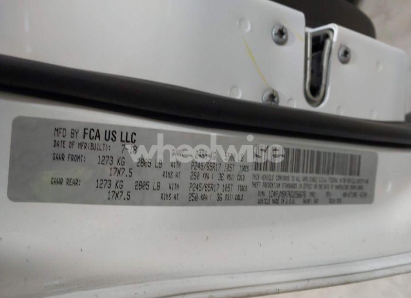 Photo 9 of 2019 Jeep Cherokee TRAILHAWK 4X4 (VIN 1C4PJMBX7KD256676)