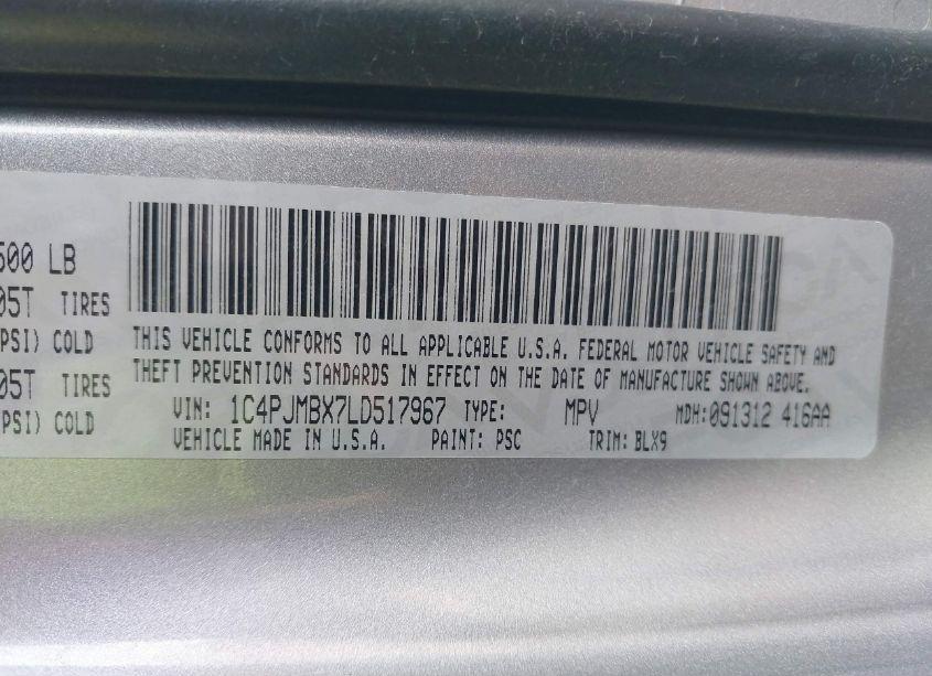 Photo 9 of 2020 Jeep Cherokee TRAILHAWK ELITE 4X4 (VIN 1C4PJMBX7LD517967)