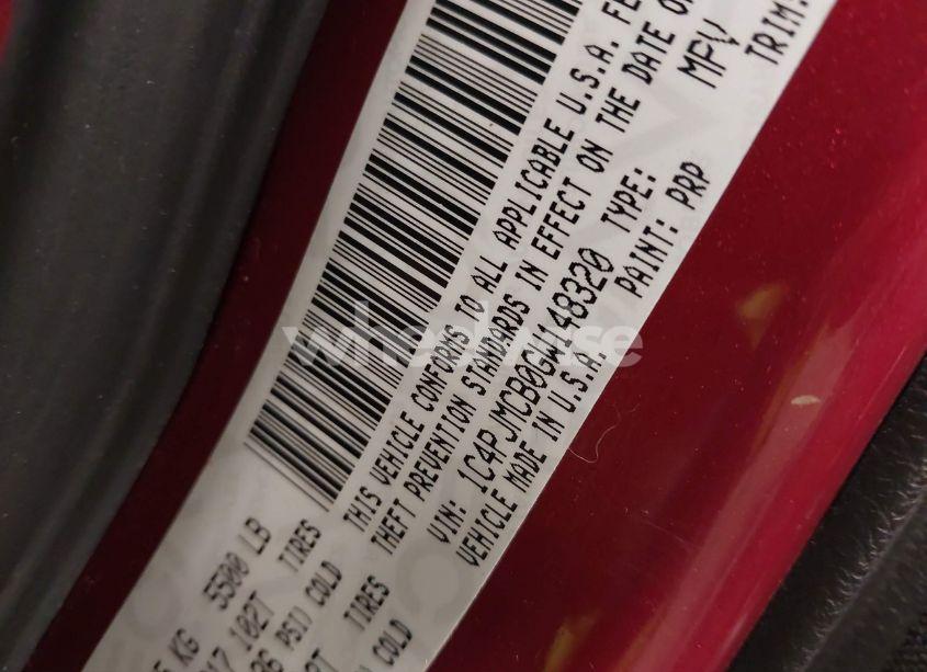 Photo 9 of 2016 Jeep Cherokee LATITUDE (VIN 1C4PJMCB0GW148320)