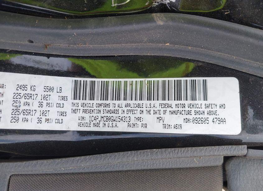 Photo 9 of 2016 Jeep Cherokee LATITUDE (VIN 1C4PJMCB0GW154313)