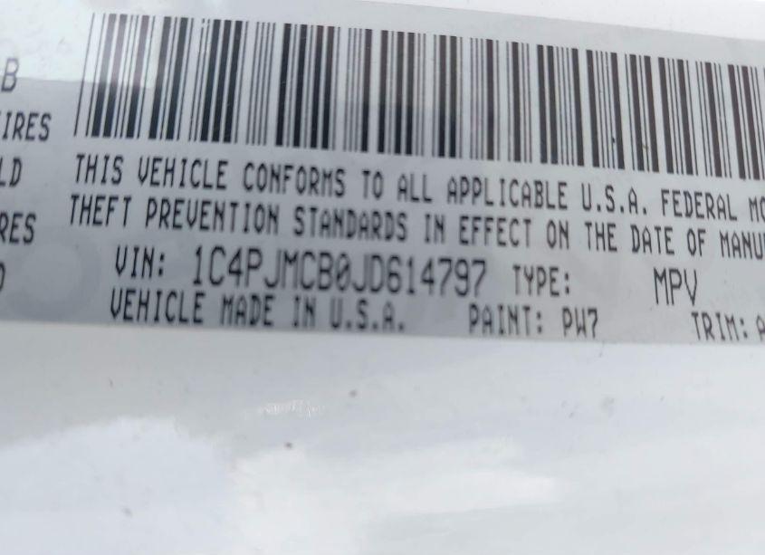 Photo 9 of 2018 Jeep Cherokee LATITUDE 4X4 (VIN 1C4PJMCB0JD614797)