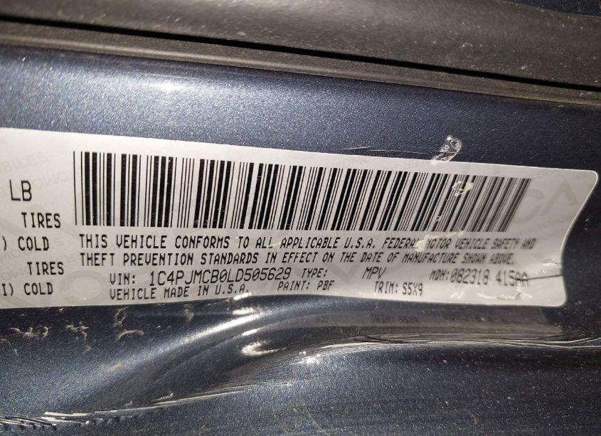 Photo 9 of 2020 Jeep Cherokee LATITUDE 4X4 (VIN 1C4PJMCB0LD505629)