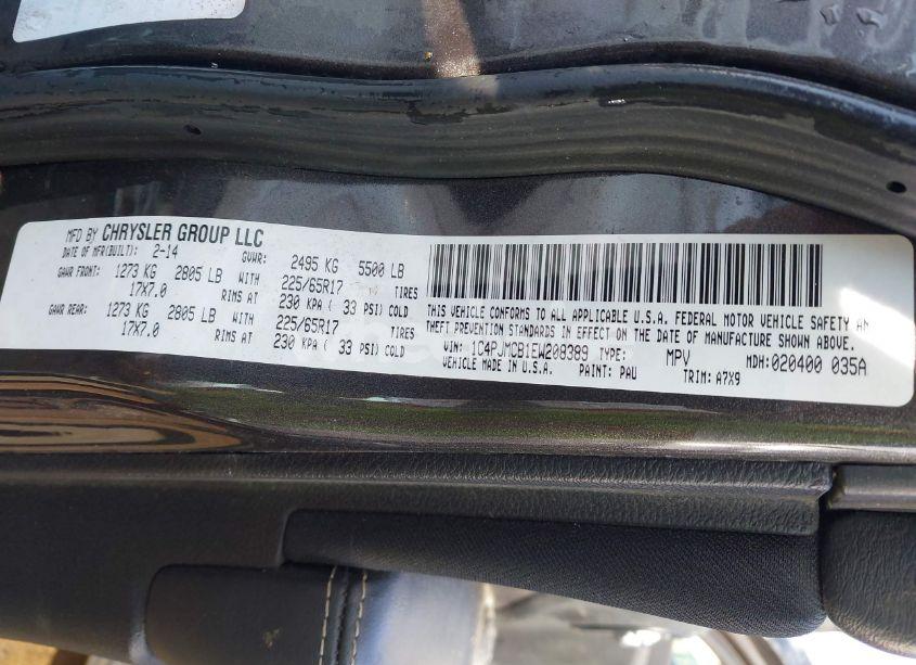 Photo 9 of 2014 Jeep Cherokee LATITUDE (VIN 1C4PJMCB1EW208389)