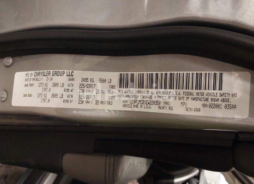 Photo 9 of 2014 Jeep Cherokee LATITUDE (VIN 1C4PJMCB1EW220350)