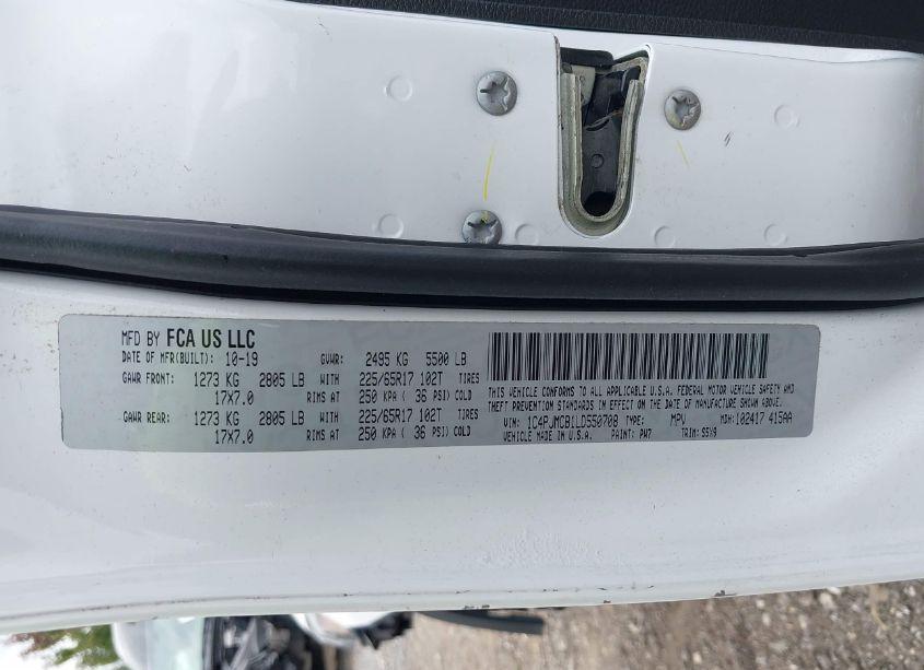 Photo 9 of 2020 Jeep Cherokee LATITUDE 4X4 (VIN 1C4PJMCB1LD550708)