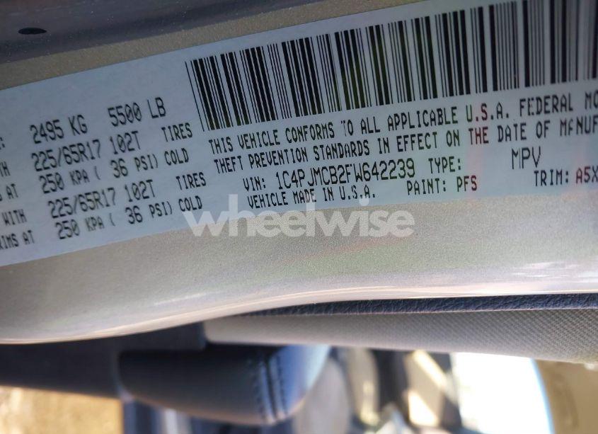 Photo 9 of 2015 Jeep Cherokee LATITUDE (VIN 1C4PJMCB2FW642239)