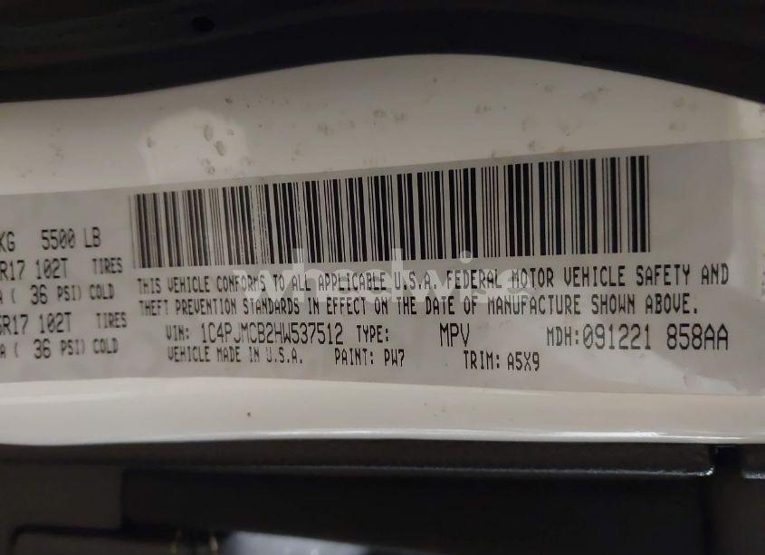 Photo 9 of 2017 Jeep Cherokee LATITUDE 4X4 (VIN 1C4PJMCB2HW537512)