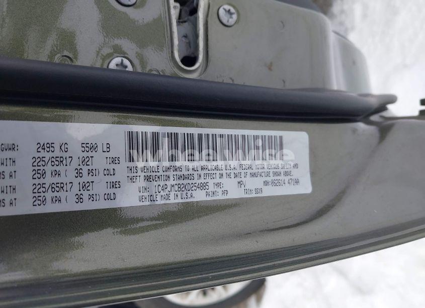 Photo 9 of 2019 Jeep Cherokee LATITUDE 4X4 (VIN 1C4PJMCB2KD254885)