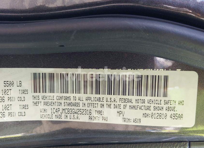 Photo 9 of 2016 Jeep Cherokee LATITUDE (VIN 1C4PJMCB3GW252316)