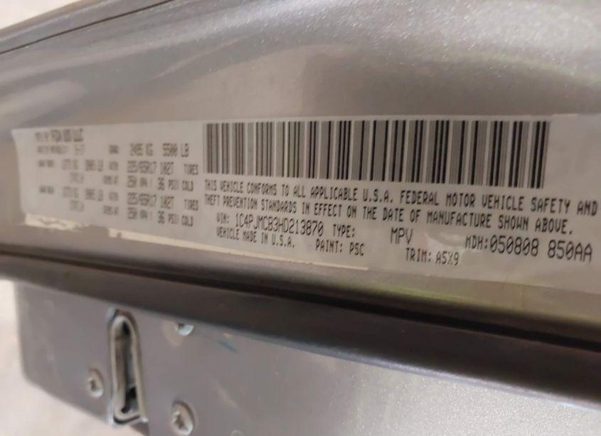 Photo 9 of 2017 Jeep Cherokee LATITUDE 4X4 (VIN 1C4PJMCB3HD213870)