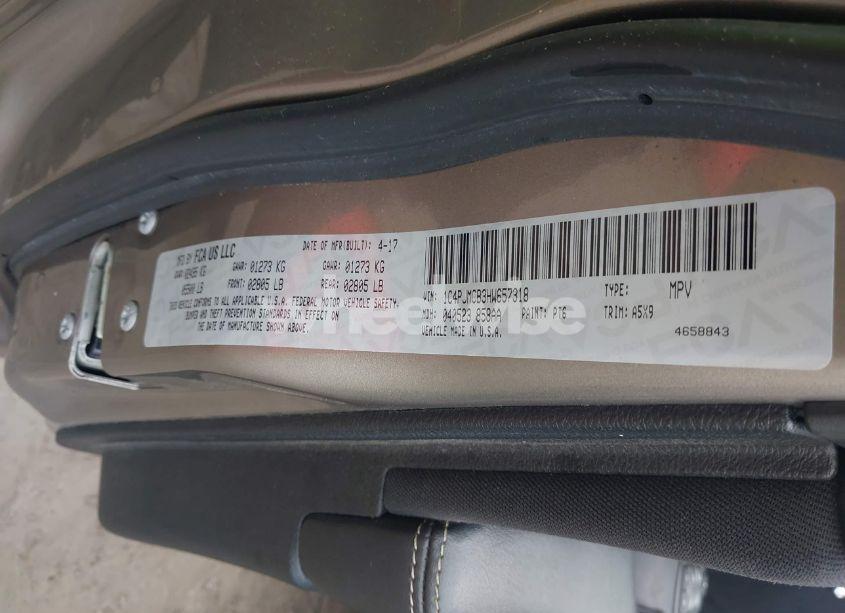 Photo 9 of 2017 Jeep Cherokee LATITUDE 4X4 (VIN 1C4PJMCB3HW657318)