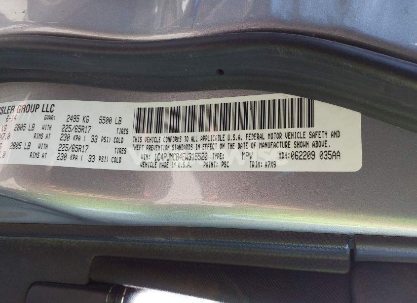 Photo 9 of 2014 Jeep Cherokee LATITUDE (VIN 1C4PJMCB4EW315520)