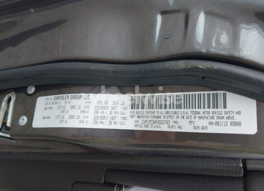 Photo 9 of 2015 Jeep Cherokee LATITUDE (VIN 1C4PJMCB4FW522703)