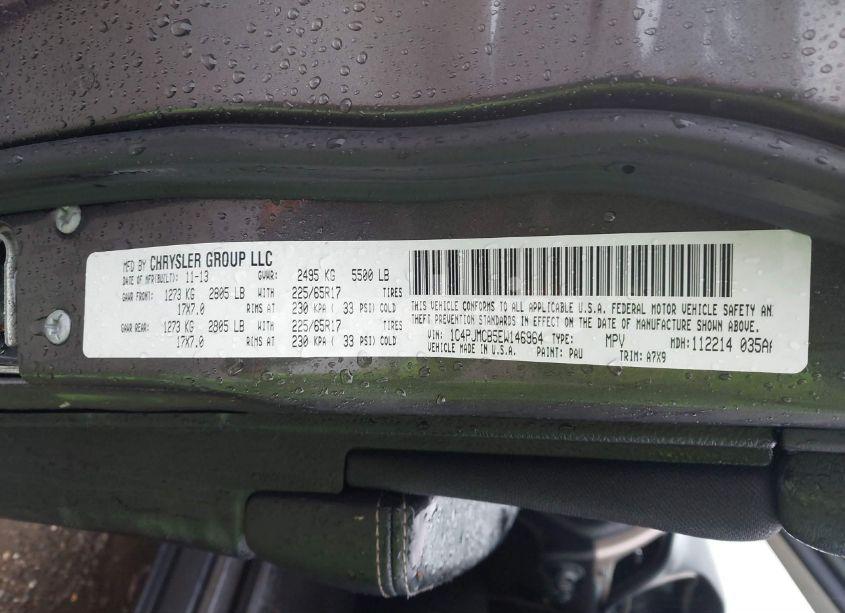 Photo 9 of 2014 Jeep Cherokee LATITUDE (VIN 1C4PJMCB5EW146964)