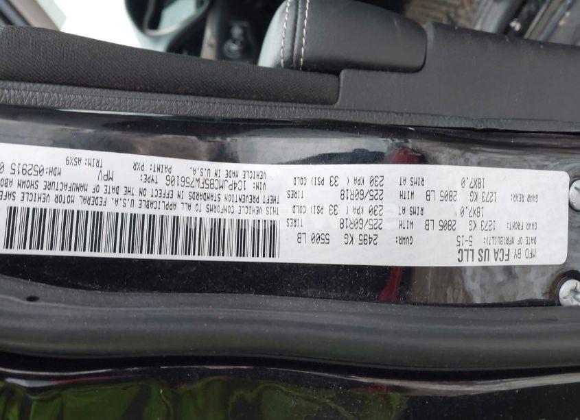 Photo 9 of 2015 Jeep Cherokee LATITUDE ALTITUDE (VIN 1C4PJMCB5FW756106)