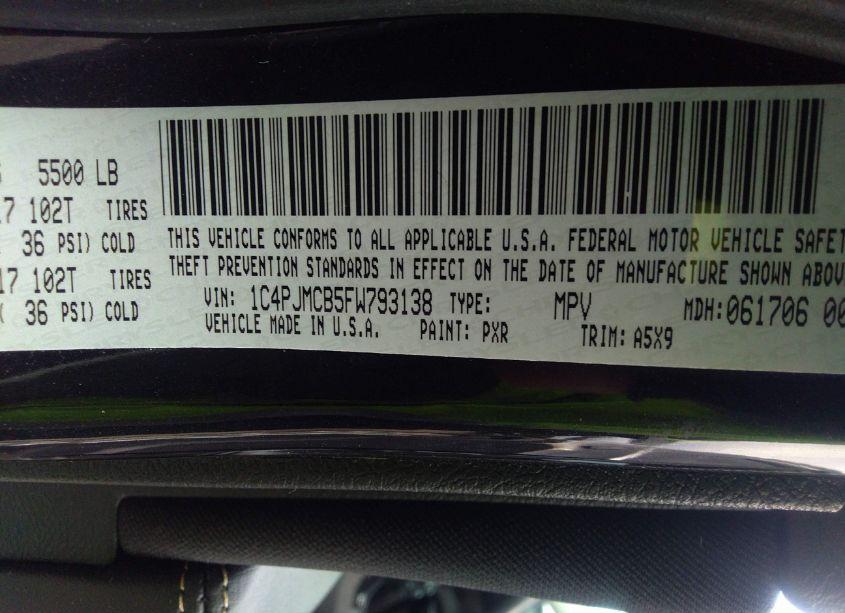 Photo 9 of 2015 Jeep Cherokee LATITUDE (VIN 1C4PJMCB5FW793138)