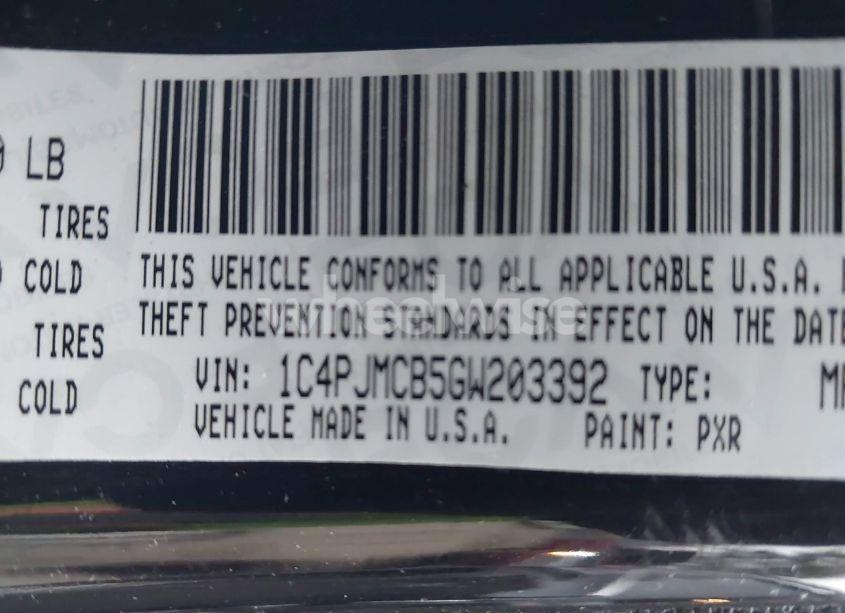 Photo 9 of 2016 Jeep Cherokee LATITUDE (VIN 1C4PJMCB5GW203392)