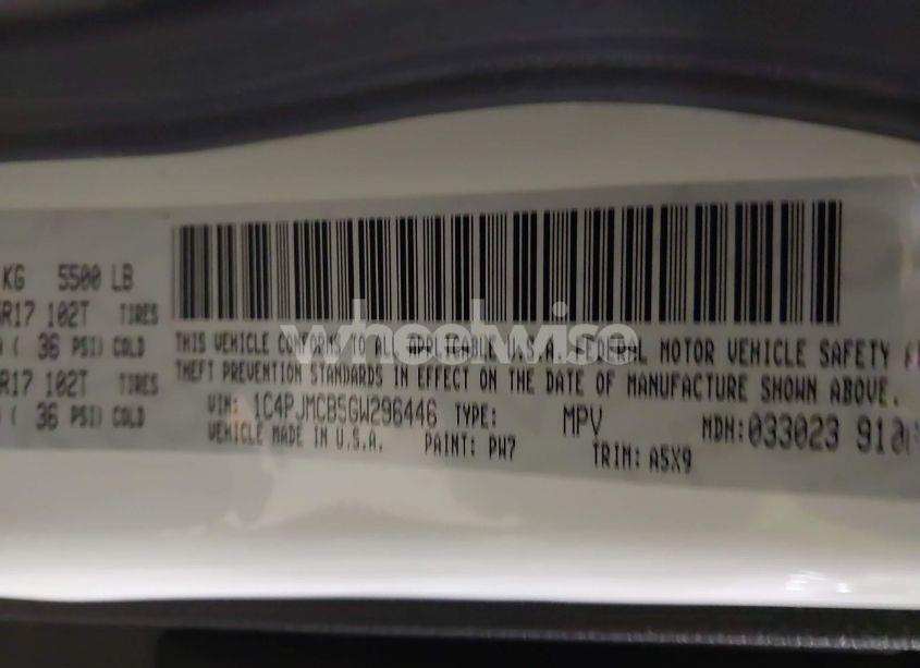 Photo 9 of 2016 Jeep Cherokee LATITUDE (VIN 1C4PJMCB5GW296446)