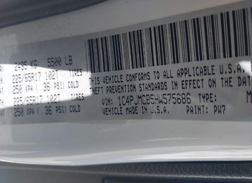 Photo 9 of 2017 Jeep Cherokee LATITUDE 4X4 (VIN 1C4PJMCB5HW575686)