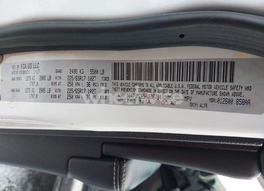 Photo 9 of 2017 Jeep Cherokee LATITUDE 4X4 (VIN 1C4PJMCB5HW618794)