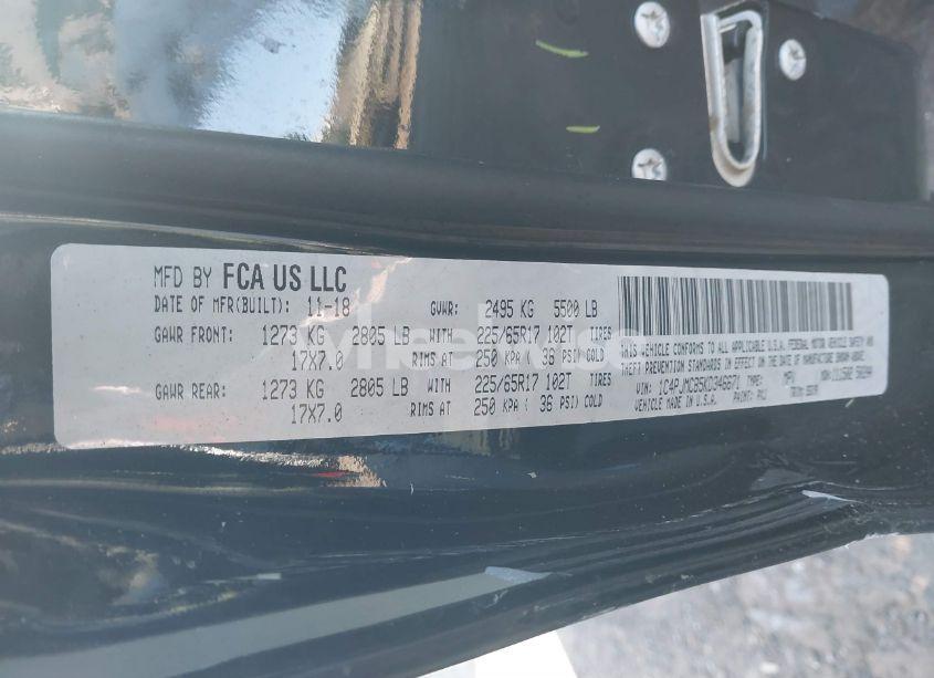 Photo 9 of 2019 Jeep Cherokee LATITUDE 4X4 (VIN 1C4PJMCB5KD346671)