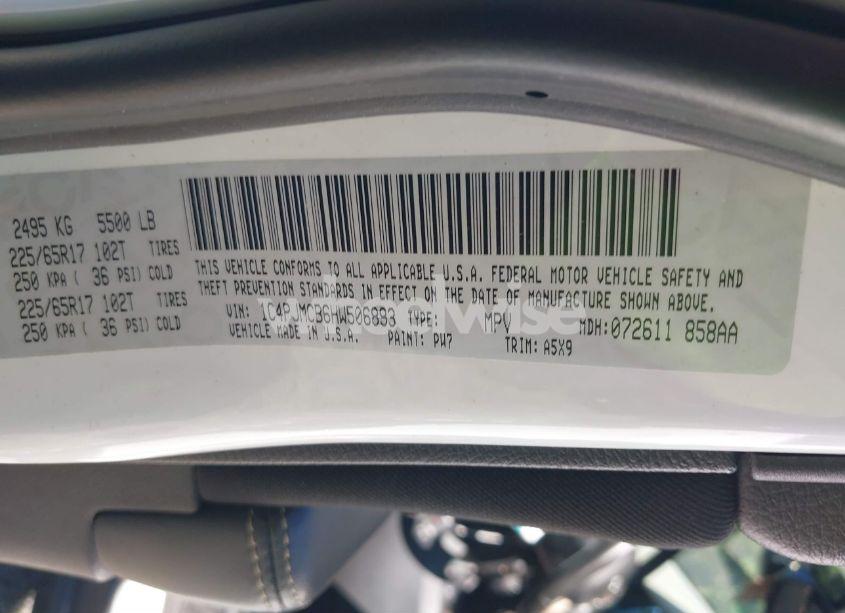 Photo 9 of 2017 Jeep Cherokee LATITUDE 4X4 (VIN 1C4PJMCB6HW506893)