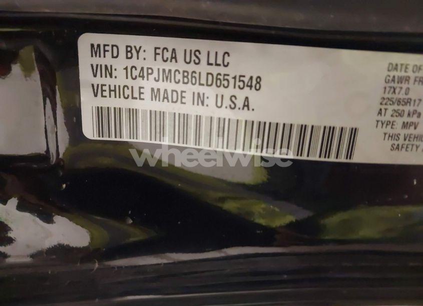 Photo 9 of 2020 Jeep Cherokee LATITUDE 4X4 (VIN 1C4PJMCB6LD651548)